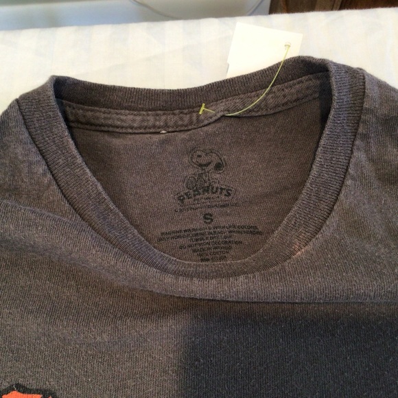 Peanuts Good Grief Charlie Brown Snoopy Christmas Tree Gray Unisex Sz S - Picture 3 of 3